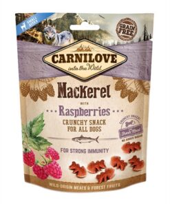 CARNILOVE CRUNCHY SNACK MAKREEL / FRAMBOOS