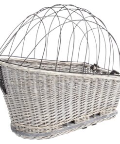 TRIXIE FIETSMAND BAGAGEDRAGER MET ROOSTER GRIJS