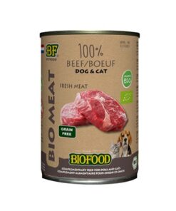 BF PETFOOD ORGANIC HOND RUND MENU BLIK