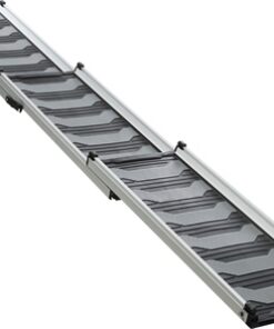 TRIXIE LOOPPLANK TELESCOPISCH TOT 90 KG ZWART / GRIJS