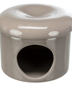 TRIXIE SPEELHUIS MUIZEN MET DEKSEL KERAMIEK TAUPE