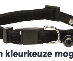TRIXIE HALSBAND KAT FLUWEEL MET STRASS STEENTJES ASSORTI
