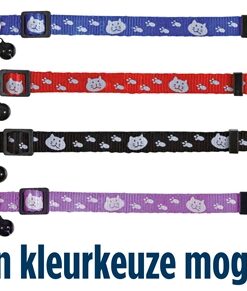 TRIXIE HALSBAND KAT SAFER LIFE PRINT KAT / POOT ASSORTI