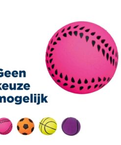 TRIXIE BAL NEON DRIJVEND SCHUIMRUBBER ASSORTI