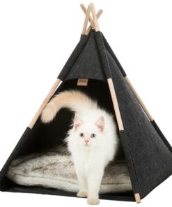 TRIXIE KATTENMAND TIPI VILT ANTRACIET