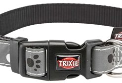 TRIXIE HALSBAND HOND SILVER REFLECT ZWART / ZILVERGRIJS