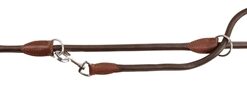 TRIXIE HONDENRIEM ACTIVE VERSTELBAAR RONDGENAAID LEER DONKERBRUIN