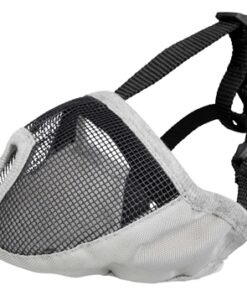 TRIXIE MUILKORF VOOR RASSEN MET PLATTE NEUS POLYESTER GRIJS