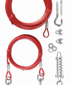 TRIXIE SPANLIJN MET LOOPLIJN ROOD