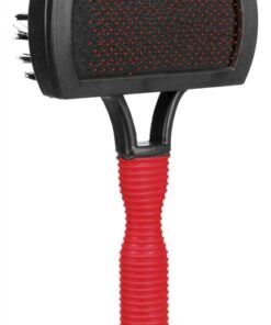 TRIXIE SLICKERBORSTEL 2-ZIJDIG KUNSTSTOF / NYLON & PINNEN