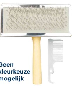 TRIXIE SLICKERBORSTEL HOUTEN GREEP / METALEN PINNEN ASSORTI