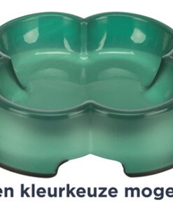 TRIXIE VOERBAK / WATERBAK TRANSPARANT KUNSTSTOF / RUBBERRING ASSORTI