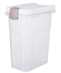 TRIXIE VOERTON LUCHTDICHT AFSLUITBAAR KUNSTSTOF TRANSPARANT WIT / WIT