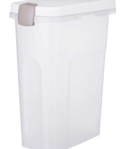 TRIXIE VOERTON LUCHTDICHT AFSLUITBAAR KUNSTSTOF TRANSPARANT WIT / WIT