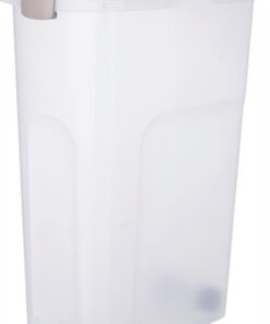 TRIXIE VOERTON LUCHTDICHT AFSLUITBAAR KUNSTSTOF TRANSPARANT WIT / WIT