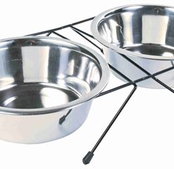 TRIXIE VOER / WATERBAK-SET RVS / METAAL