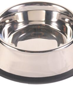 TRIXIE VOERBAK RVS / RUBBERRING