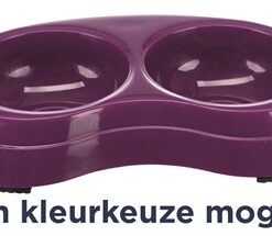 TRIXIE VOERBAK DUBBEL KUNSTSTOF ASSORTI