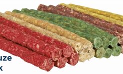 TRIXIE KAUWROLLEN MIXPAKKET 12 CM / Ø 9–10 MM 100 ST. ASSORTI