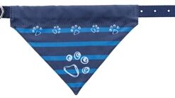 TRIXIE HALSBAND HOND NYLON MET DOEK INDIGO