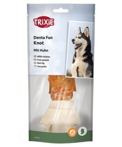 TRIXIE DENTA FUN KNOTTED CHICKEN CHEWING BONE