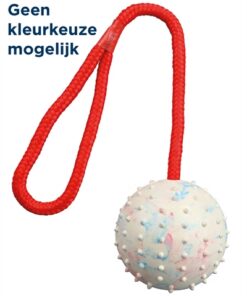 TRIXIE NATUURRUBBER BAL AAN KOORD ASSORTI