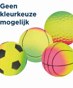 TRIXIE SCHUIMRUBBER BAL ASSORTI