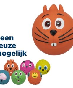 TRIXIE LATEX FACE BAL MET GELUID ASSORTI