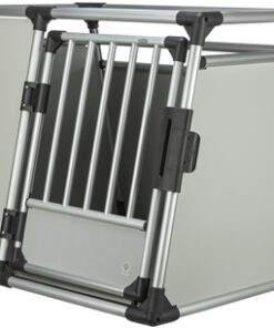 TRIXIE VERVOERSBOX ALUMINIUM ZILVER / LICHTGRIJS