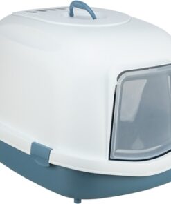 TRIXIE KATTENBAK PRIMO XXL TOP MET KAP BLAUW / WIT