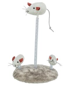 TRIXIE MUIZEN OP SPIRAALVEREN PLUCHE MET CATNIP