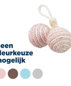 TRIXIE 2 BALLEN AAN KOORD SISAL ASSORTI