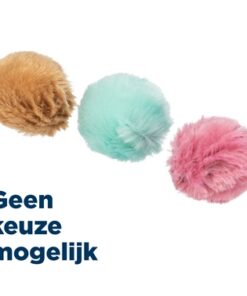 TRIXIE BAL PLUCHE KATTENMUNT ASSORTI