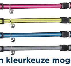 TRIXIE KATTENHALSBAND MET 2 SLUITINGEN REFLECTEREND  ASSORTI