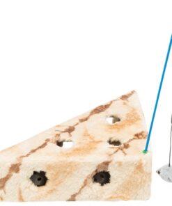 TRIXIE CAT'S CHEESE MET SPEELHENGEL & SPEELBALLEN PLUCHE