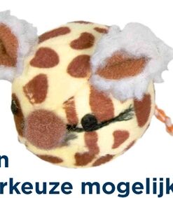 TRIXIE MUISBAL KORTHAARPLUCHE KATTENMUNT ASSORTI