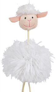 TRIXIE SCHAAP AAN ELASTISCH KOORD PLUCHE MET CATNIP