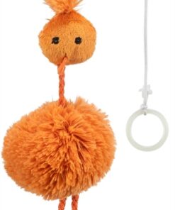 TRIXIE KIP AAN ELASTISCH KOORD PLUCHE MET CATNIP