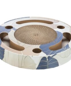 TRIXIE KRABTROMMEL MET BALLEN KARTON MET CATNIP BLAUW