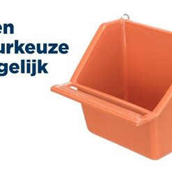 TRIXIE HANGBAKJE MET DRAADBEUGELS KUNSTSTOF ASSORTI