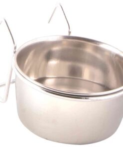 TRIXIE VOERBAK MET HOUDER OM OP TE HANGEN RVS