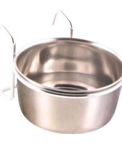 TRIXIE VOERBAK MET HOUDER OM OP TE HANGEN RVS