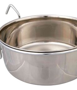 TRIXIE VOERBAK MET HOUDER OM OP TE HANGEN RVS