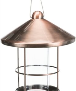 TRIXIE VOERDISPENSER MET BESCHERMROOSTER METAAL KOPER