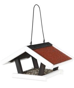 TRIXIE NATURA VOEDERHUIS HANGEND GRENENHOUT ZWART / WIT