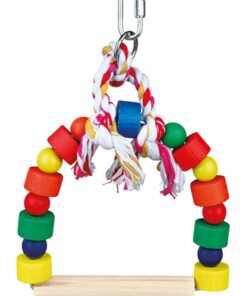 TRIXIE BOOGSCHOMMEL MET BONTE BLOKJES HOUT