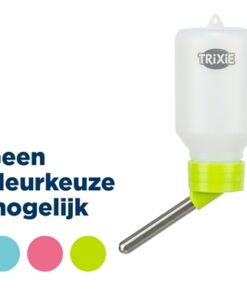 TRIXIE DRINKFLES KUNSTSTOF MET DRAADBEUGEL ASSORTI