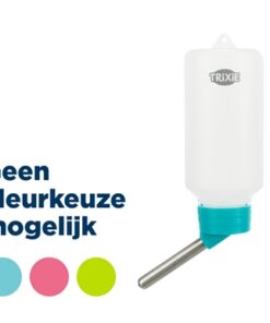 TRIXIE DRINKFLES KUNSTSTOF MET DRAADBEUGEL ASSORTI