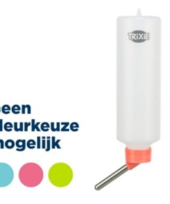 TRIXIE DRINKFLES KUNSTSTOF MET DRAADBEUGEL ASSORTI