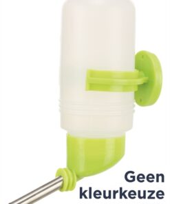 TRIXIE DRINKFLES KUNSTSTOF MET SCHROEFBEVESTIGING ASSORTI